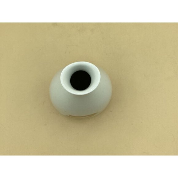 Porsgrund Norway Varefakta Cruet Vase P555 White Gold Bird Emblem 5.5” x 3.5” - Picture 5 of 9